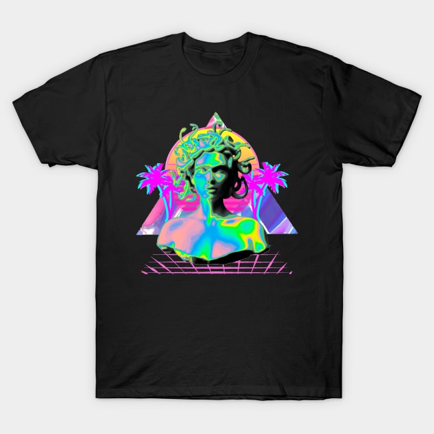 vaporwave medusa T-Shirt by yagakubruh